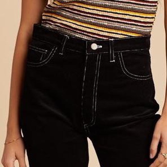 Lykke Wullf Cord Cowboy Ranch Pant- Black - Picture 4 of 6